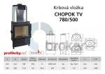 Krbová vložka CHOPOK TV 780/500 s výměníkem
