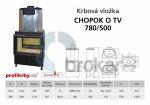 Krbová vložka CHOPOK TV O 780/500 s výměníkem - přikládací dveře