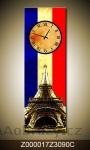 Svisl Obraz s hodinami 90x30cm - Francie