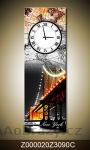 Svisl Obraz s hodinami 90x30cm - New York