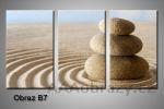 Obraz 3D relaxační kameny 150x100cm vzor 7, písek, poušť