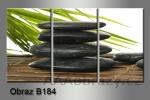 Obraz 3D relaxační kameny 150x100cm vzor 184, bambus