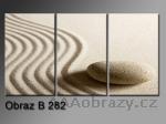 Obraz 3D relaxační kameny  a písek 150x100cm vzor 282