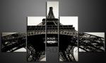 Obraz 5D 165x100cm vzor 544 Eiffelova v - ernobl