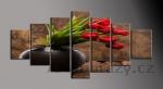 Obraz 7D 210x100cm - tulipány ve váze 1171