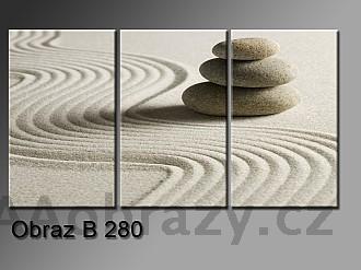 Obraz 3D relaxan kameny a psek 150x100cm vzor 280