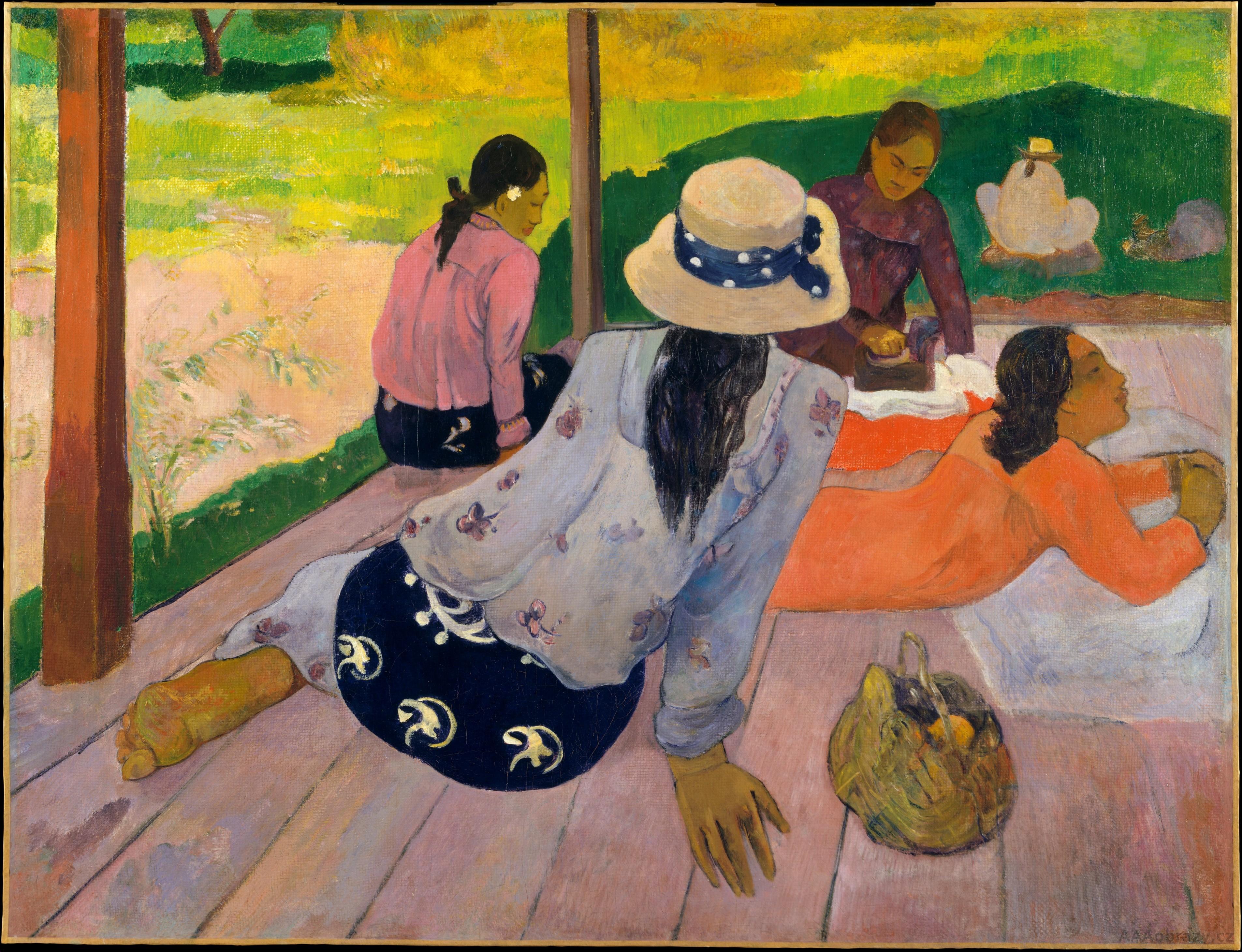 Reprodukce obrazu Paul Gauguin - Siesta - 120x80cm